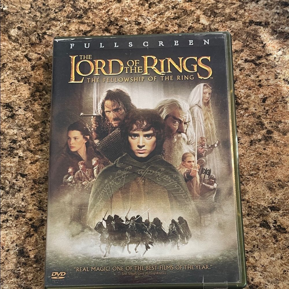 The Lord of the Rings: The Fellowship of the Ring DVD - Green & Gold Cover